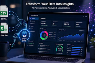 custom ai data analysis tool with CSV excel import and ml insights