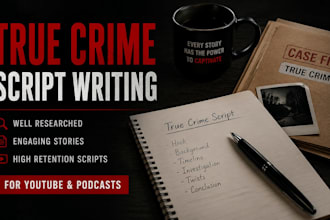 write engaging youtube documentary scripts with deep research