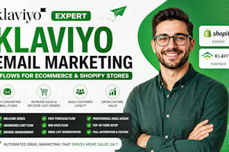 klaviyo expert, klaviyo email marketing flows for ecommerce and shopify store