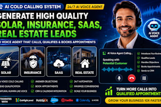 generate solar, insurance, saas, real estate leads with ai cold calling system