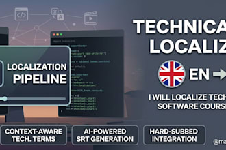 localize technical videos or software courses accurately