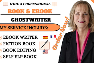 do ebook gostwriter, profread, format fiction novel, self help book