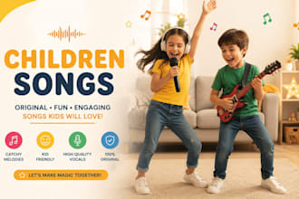 compose and sing kids song and music for your children