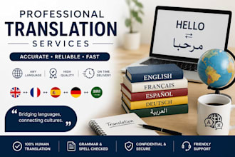 provide professional translation in any language