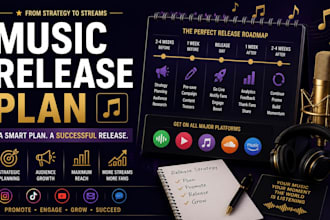 create a full music release plan with distribution, promotion and social stratey