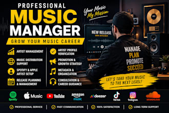be your music manager, distribute your music, and optimize your artist profiles