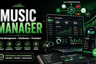 be your music manager, distribute your music, and optimize your artist profiles