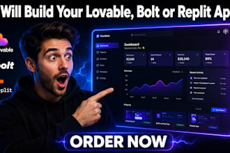 build a full web app, mvp using lovable bolt new, replit with supabase backend
