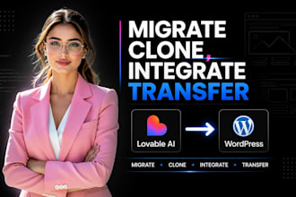 convert migrate clone lovable ai to wordpress elementor replit base44 site
