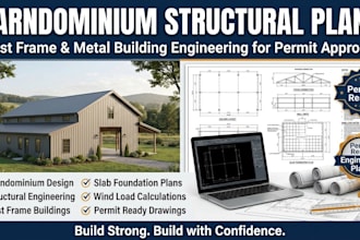 barndominium and post frame structural plan, texas wind load