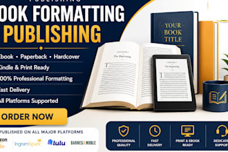 do paperback formatting, ebook formatting, ingramspack publishing, lulu, kdp