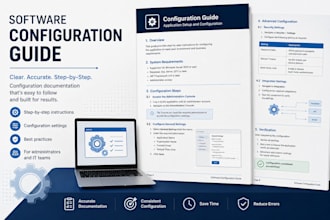 write professional software configuration guides