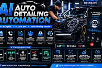generate auto detailing leads with ai call agent vapi  retell ai n8n