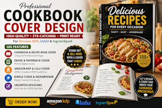 design cookbook recipe, recipes book cover for kindle KDP, recipes ebook writer