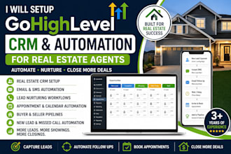 setup gohighlevel CRM and automation for real estate agents