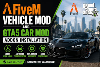 do fivem vehicle mod and gta5 car mod addon installation