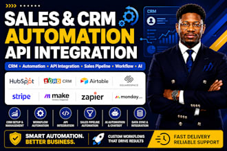 squarespace hubspot CRM airtable stripe integration zoho social make automation