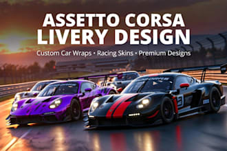 assetto corsa livery design assetto corsa car wrap and assetto corsa racing skin