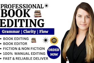professionally edit and proofread your book to publication quality