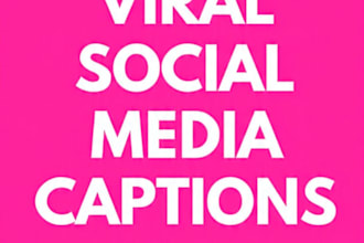 write 5 viral social media captions for your brand