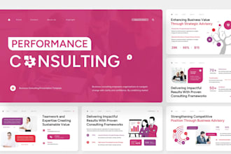 design corporate powerpoint presentation pitch deck for business consultation