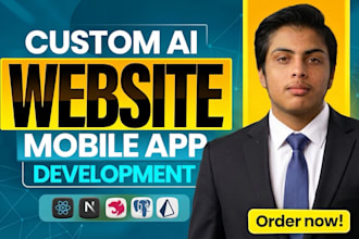 build ai website ai webapp ai software ai saas  chatbot ai voice agent ai mvp