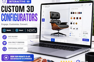 develop an interactive 3d product configurator or viewer for your website