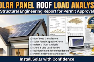 solar panel roof load structural analysis report