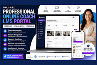 build professional online coach lms learning , elearning , coaching portal