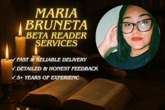 provide beta reading for romance and science fiction