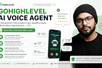 setup gohighlevel ai voice agent, ghl ai receptionist and appointment booking