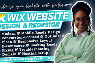 update and revamp wix website, do wix customization, wix bug fix as a wix expert