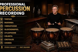 record professional timpani marimba vibraphone and orchestral mallet percussion