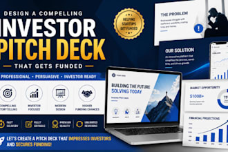 design a compelling investor pitch deck or startup presentation that gets funded