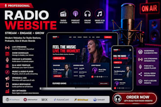 radio website podcast website radio station website