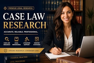 do case law research with verified citations and legal memorandum support