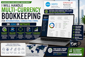 handle multi currency bookkeeping for international consulting firms on xero net