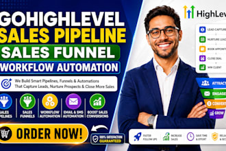 gohighlevel sales pipeline sales funnel workflow automation