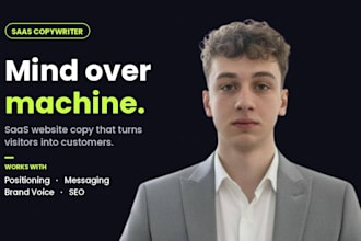 write saas website copy