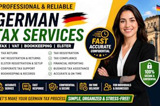 german tax return vat bookkeeping corporate tax tax registration and elster