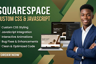 customize squarespace website with HTML CSS and javascript