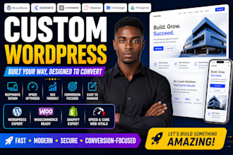 wordpress website with kadence blocks, gutenberg, nicepage, pinegrow or mobirise