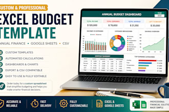 create custom excel budget template spreadsheet annual finance google sheets csv