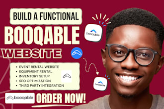 build booqable rental website for event, party rental businesses, online booking