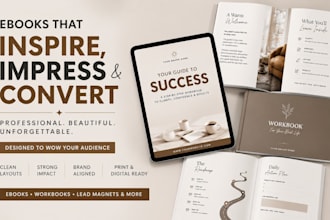 design professional lead magnet ebook workbook freebie and canva template