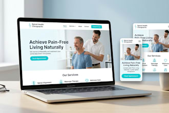 wix design a responsive wix chiropractor website with wix online booking system
