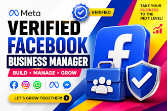 verified fb business manager,verified facebook bm, verified bm, business manager