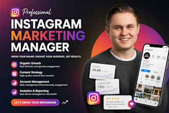 be your instagram marketing expert for branding, engagement and audience growth