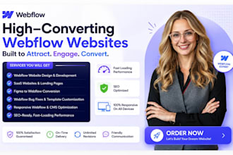 design webflow saas website fix webflow bugs webflow template customization