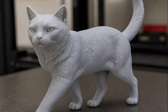 reference to 3dstl,pets sculpt for print,cat,dog,fur animal,3dprint,ferrets,bird